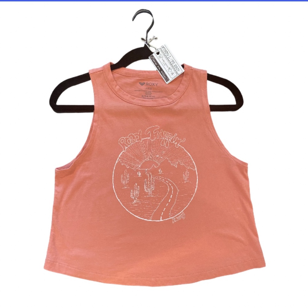 ROXY Crop Tank Tee Size Large